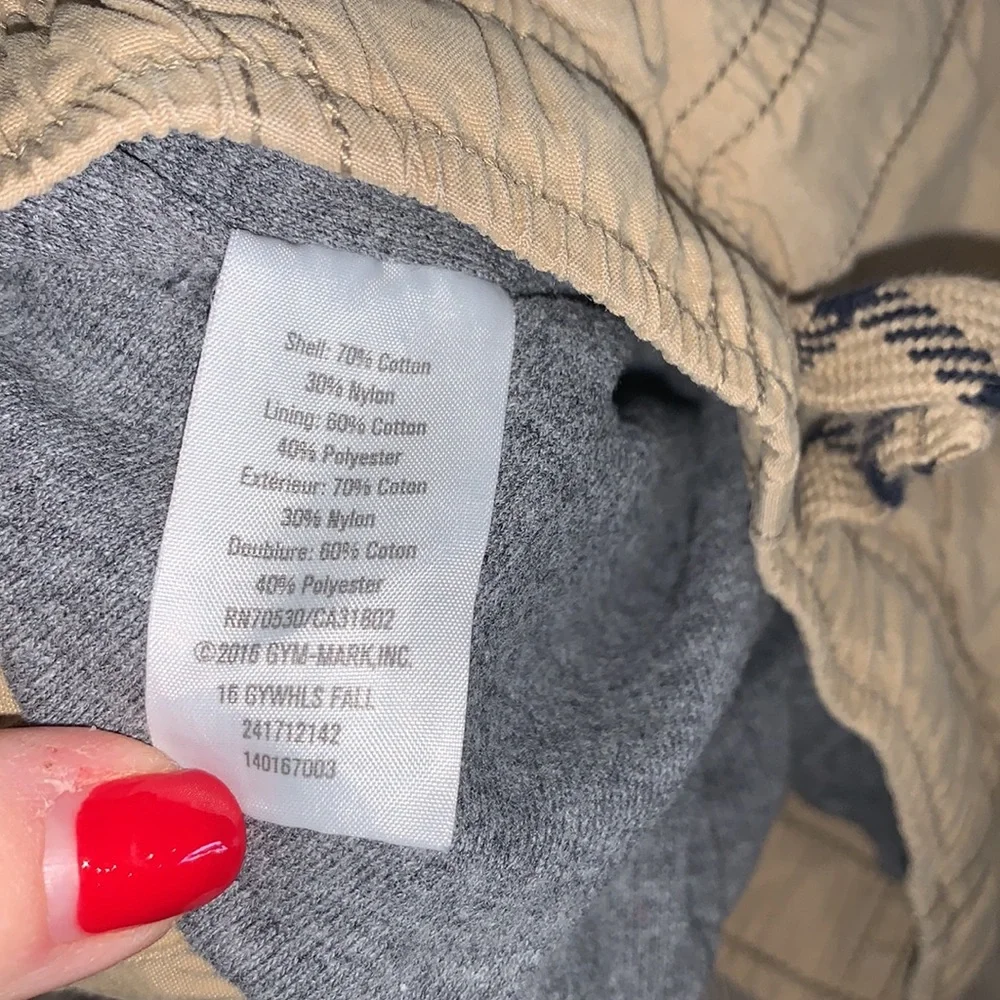 Gymboree 3T khaki lined joggers.